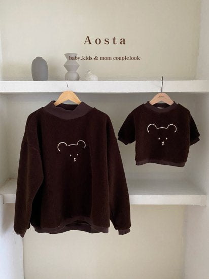 Chocolate Teddy Sweater (Dark)