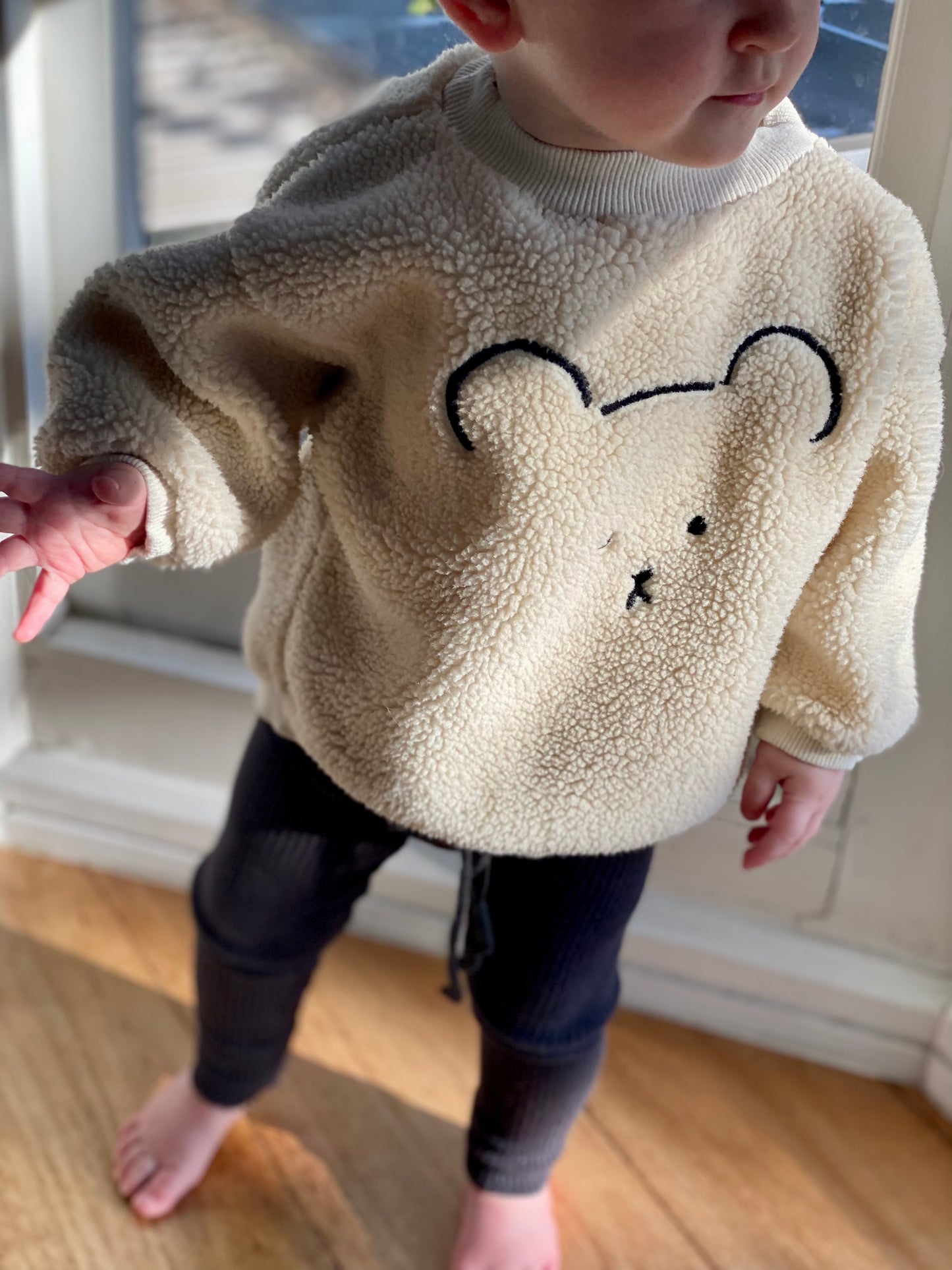 Chocolate Teddy Sweater (Cream)