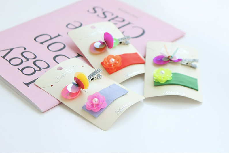 Bling Neon Hairpin [set of 2]